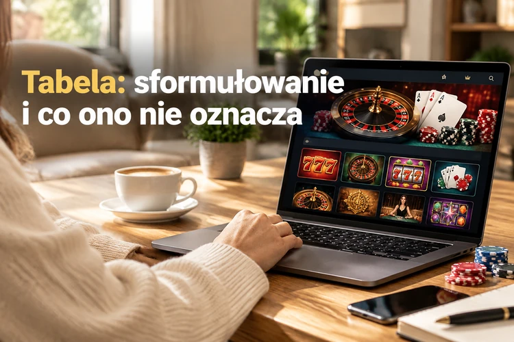 Tabela: sformułowanie i co ono nie oznacza